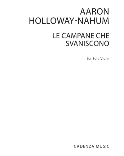 Le campane che svaniscono — Aaron Holloway-Nahum