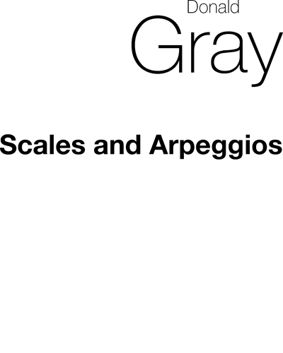 Learn as You Play: Scales and Arpeggios for Piano — Donald Gray