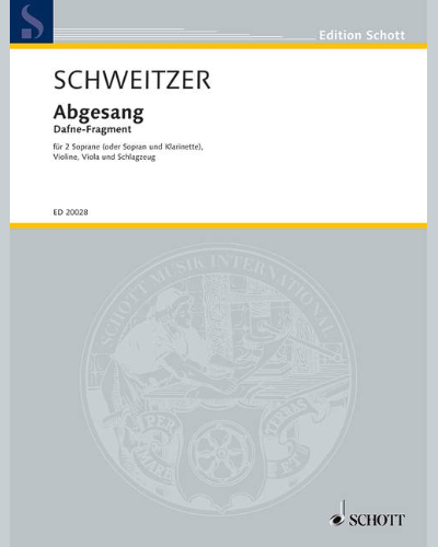 Abgesang — Benjamin Schweitzer