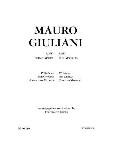 Mauro Giuliani and his World — 毛罗·朱利亚尼