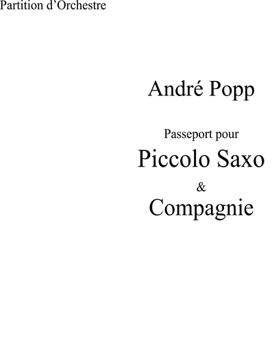 Piccolo Saxo et Compagnie — André Popp