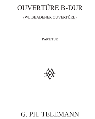 Overture in B-flat major — 泰勒曼