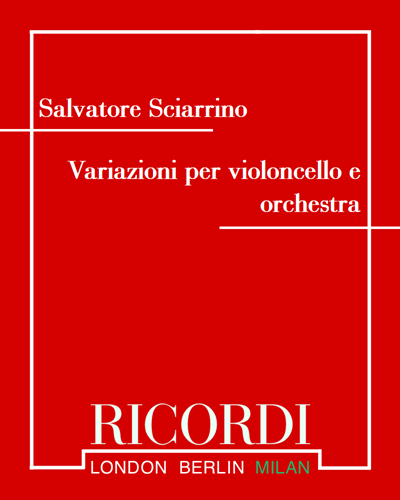 Variazioni per violoncello e orchestra — 夏里诺