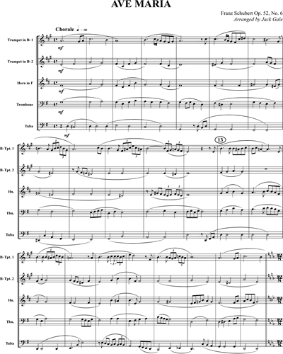 Ave Maria, op. 52 No. 6 — 舒伯特