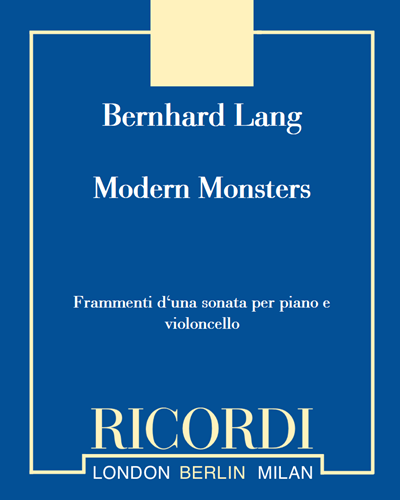 Modern Monsters — Bernhard Lang