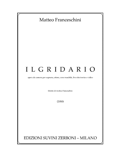 Il gridario — Matteo Franceschini