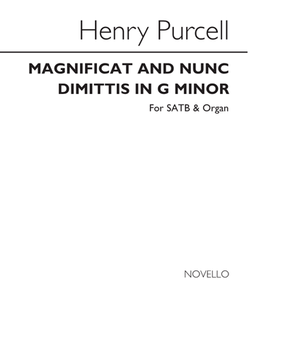 Magnificat and Nunc Dimittis in G minor, Z. 231 — Henry Purcell