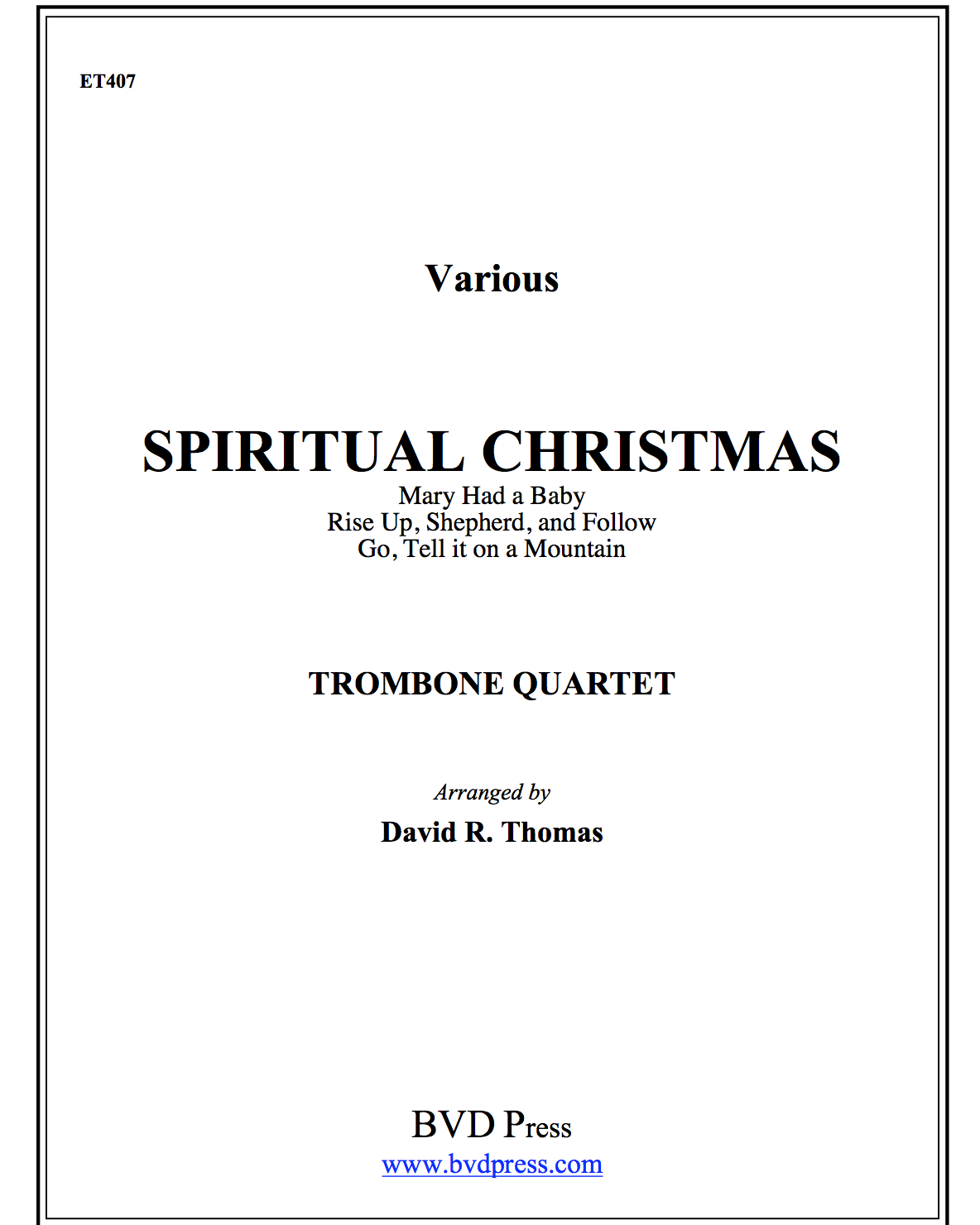Spiritual Christmas — Traditional