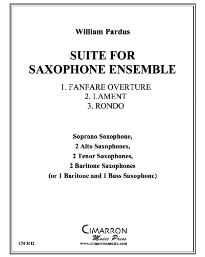 Suite for Saxophone Ensemble — William Pardus