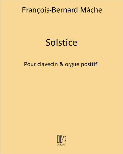 Solstice — François-Bernard Mâche