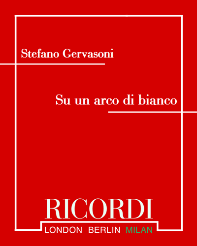Su un arco di bianco — Stefano Gervasoni