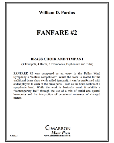 Fanfare No. 2 — William Pardus