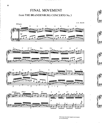Final Movement (from 'Brandenburg Concerto No. 3', BWV 1048) — Johann Sebastian Bach