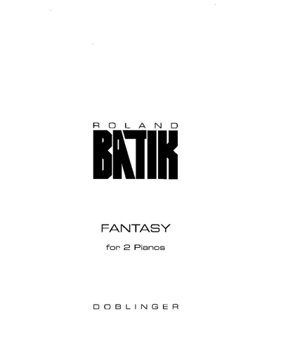 Fantasy for two Pianos — Roland Batik
