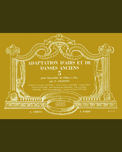 Adaptation d'airs et de danses anciens, Vol. 5 — Françoise Ligistin