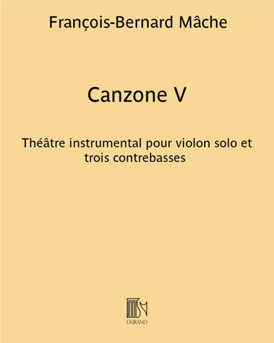 Canzone V — François-Bernard Mâche