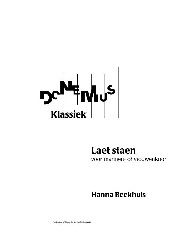 Laet Staen — Hanna Beekhuis