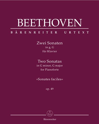 Two Sonatas for Pianoforte in G minor & G major, op. 49 — 贝多芬