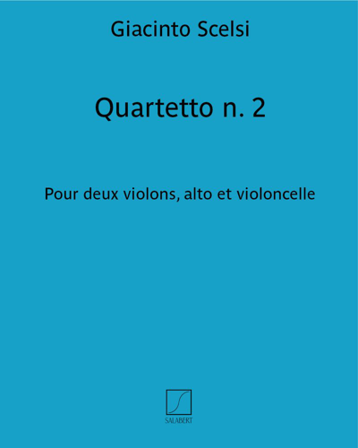 String Quartet No. 2 — 贾钦托·谢尔西