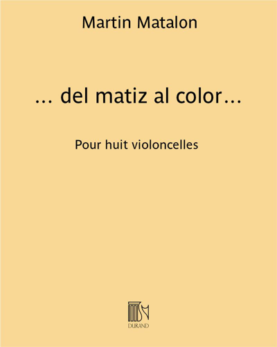 ... del matiz al color... — Martin Matalon
