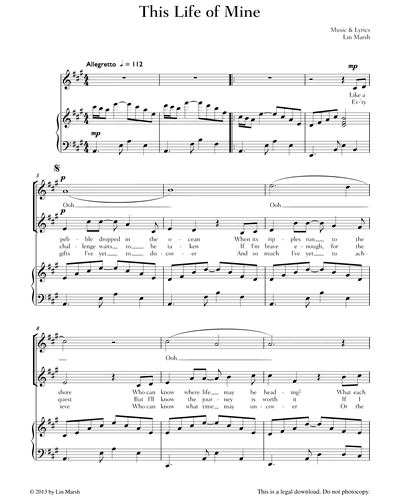 This Life Of Mine — Lin Marsh