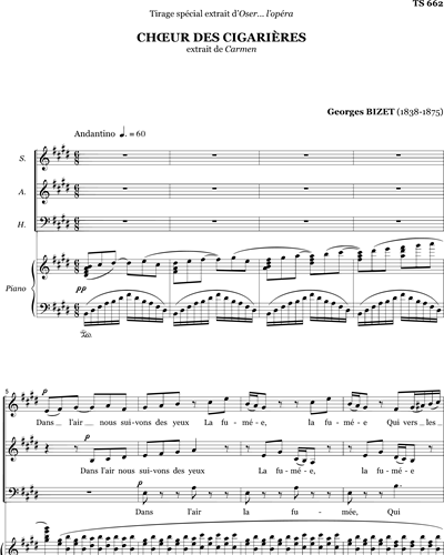 Choeur des cigarières - SAB — 比才