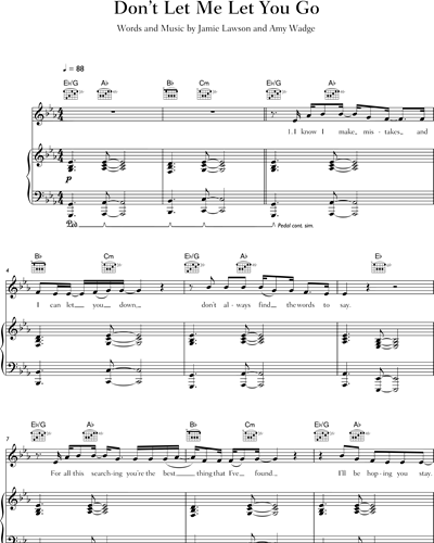 Don't Let Me Let You Go — Jamie Lawson