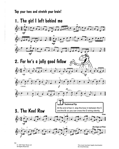 "The Girl I Left Behind Me" & "For He's A Jolly Good Fellow" & "The Keel Row" — Mary Cohen