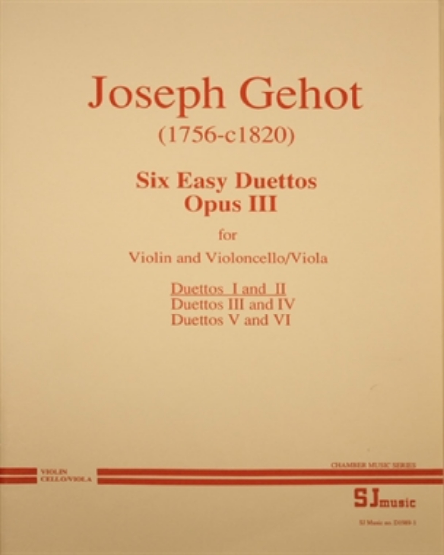 Six Easy Duettos, op. 3 (Nos. 1-2) — Joseph Gehot