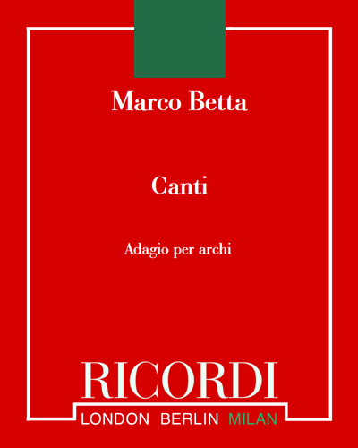 Canti — Marco Betta
