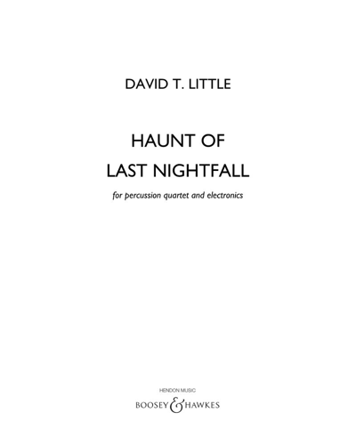 Haunt of Last Nightfall — David T. Little