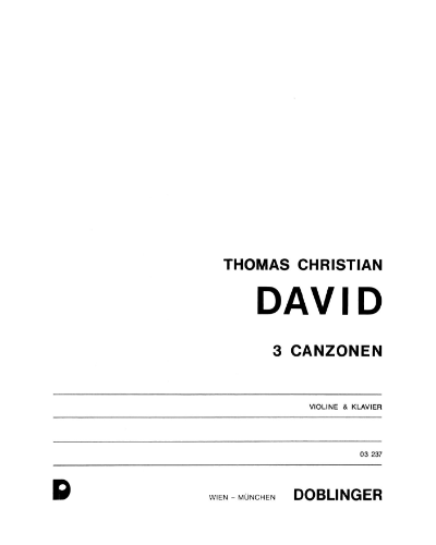 3 Canzones — Thomas Christian David