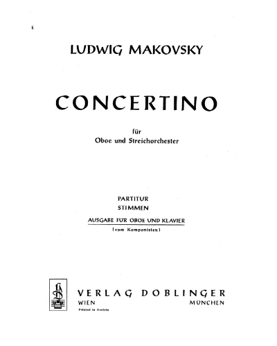 Concertino — Ludwig Makovsky