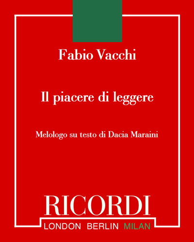 Il piacere di leggere — Fabio Vacchi