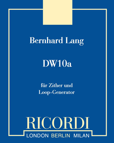Differenz / Wiederholung 10a — Bernhard Lang