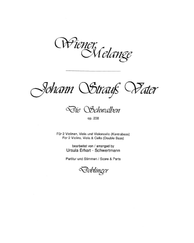 Die Schwalben, op. 208 — 老约翰·施特劳斯