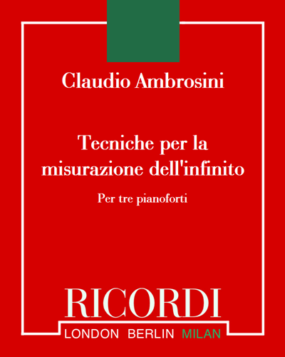Tecniche per la misurazione dell'infinito — Claudio Ambrosini
