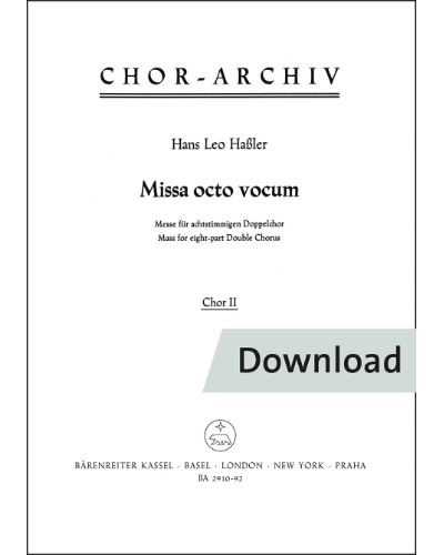Missa octo vocum — Haßler Hans Leo