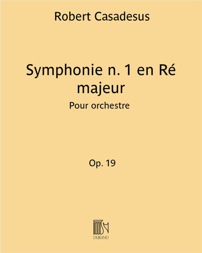 Symphony No. 1 in D major, op. 19 — 卡扎德絮