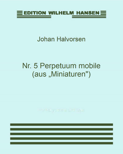 Perpetuum mobile, op. 29 no. 5 (from 'Miniaturen') — 约翰·哈沃森