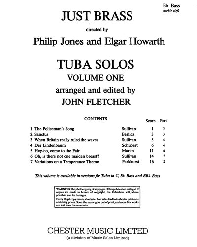 Just Brass: E-flat Tuba Solos, Vol. 1 — 合集