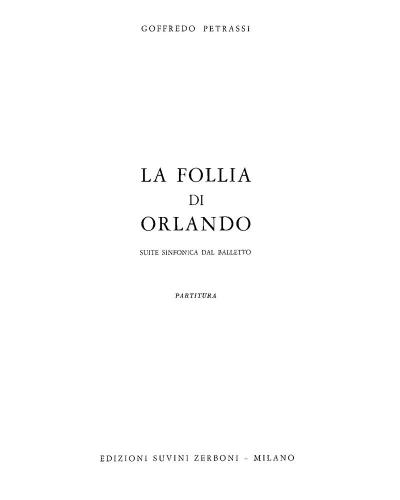 La follia di Orlando — 彼得拉西
