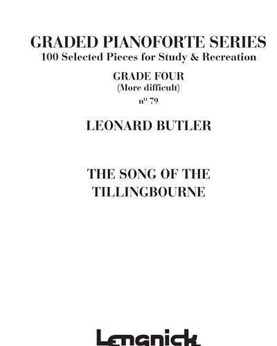 The song of the tillingbourne n. 79 (Graded Pianoforte Series) — Leonard Butler