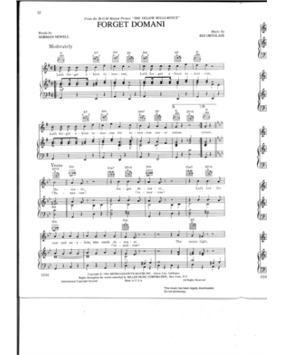 Forget Domani — Connie Francis