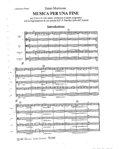 Musica per una fine — Ennio Morricone
