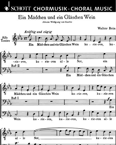 Ein Mädchen und ein Gläschen Wein — Walter Rein