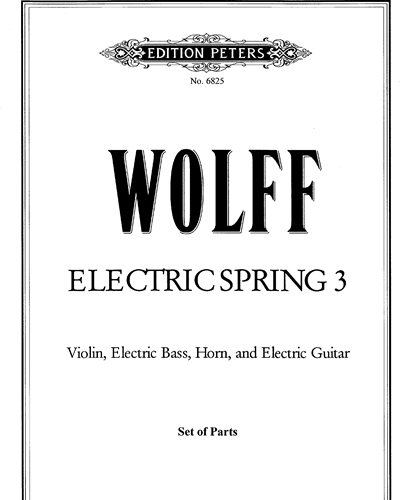 Electric Spring III — Christian Wolff