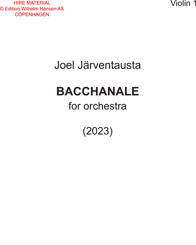 Bacchanale — Joel Järventausta