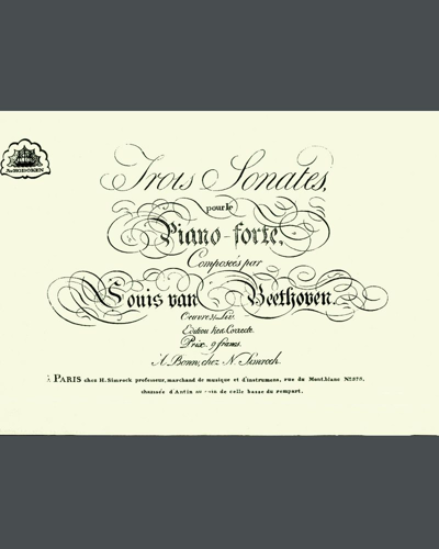 Three Piano Sonatas, op. 31, nos. 1, 2 & 3 — 贝多芬