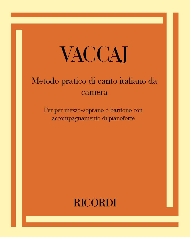 Metodo pratico di canto italiano da camera — Nicola Vaccai